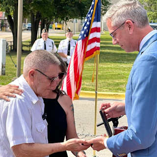 WWII veteran's Purple Heart returned to family after 23 years