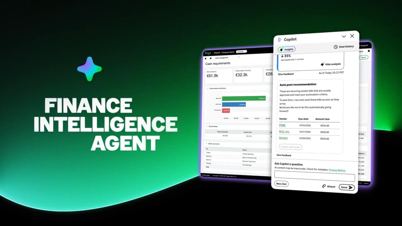 Sage, 회계 업무 흐름 자동화 위한 AI 에이전트 공개