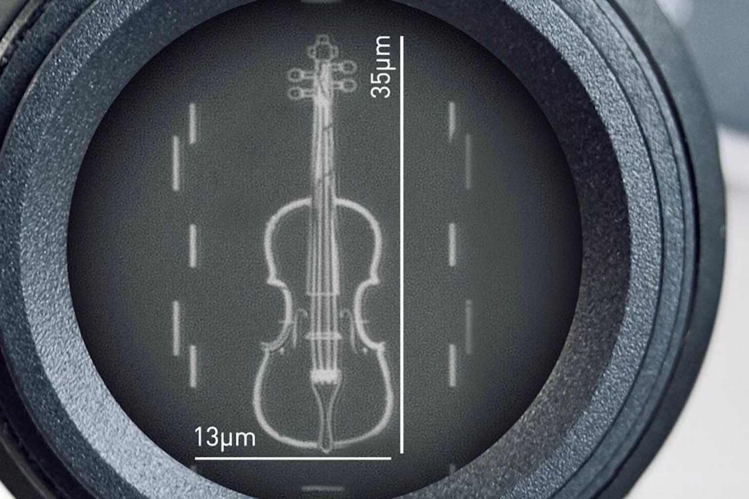 The world's smallest violin is thinner than a human hair ...