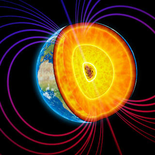 Earth's magnetic field and oxygen levels linked for 540M years