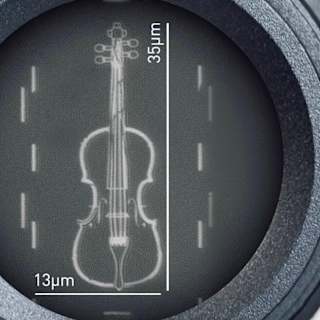 Physicists create violin smaller than the width of a human hair