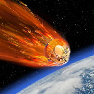 Spacecraft’s descent chased by plane, offering clues to ozone-layer threats