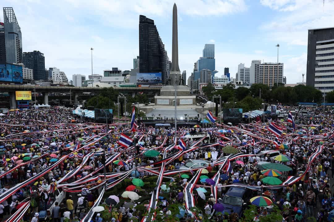 Thai protesters call for Prime Minister Paetongtarn's ...