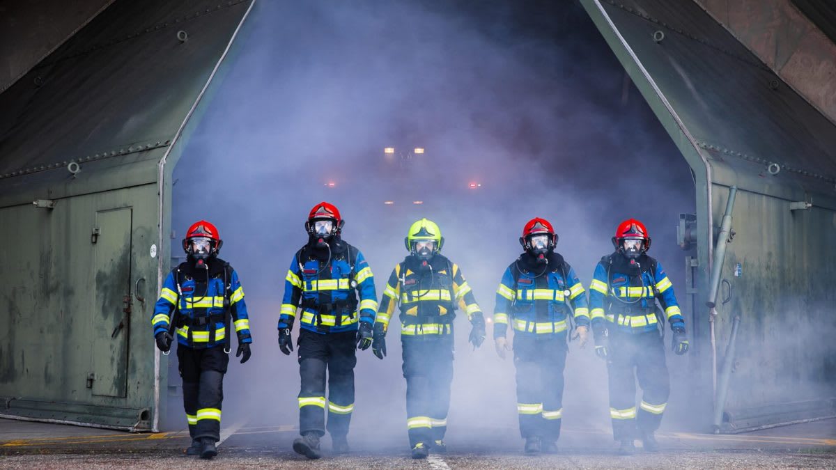 Brandwachten in actie