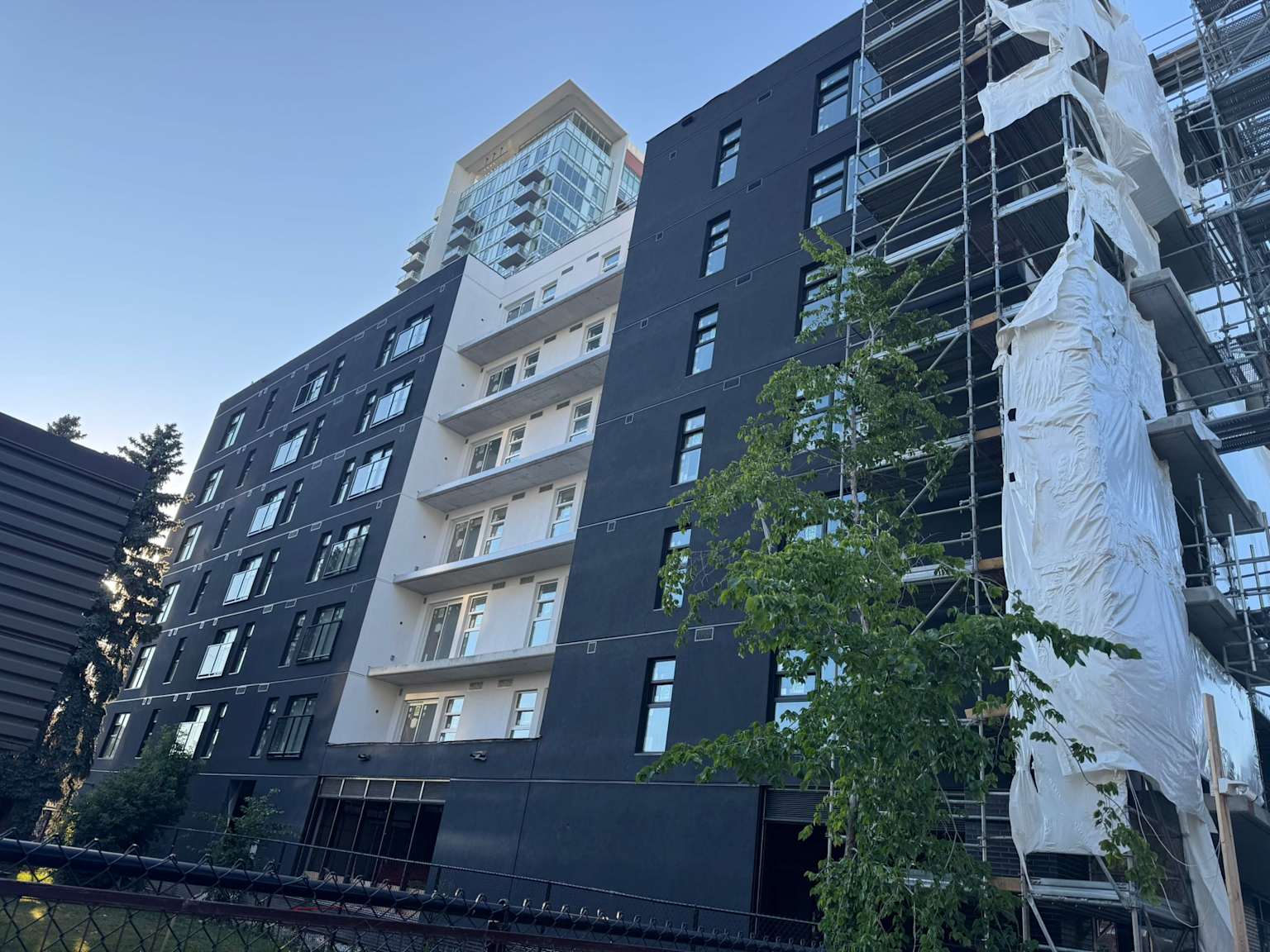 New apartment construction in Edmonton