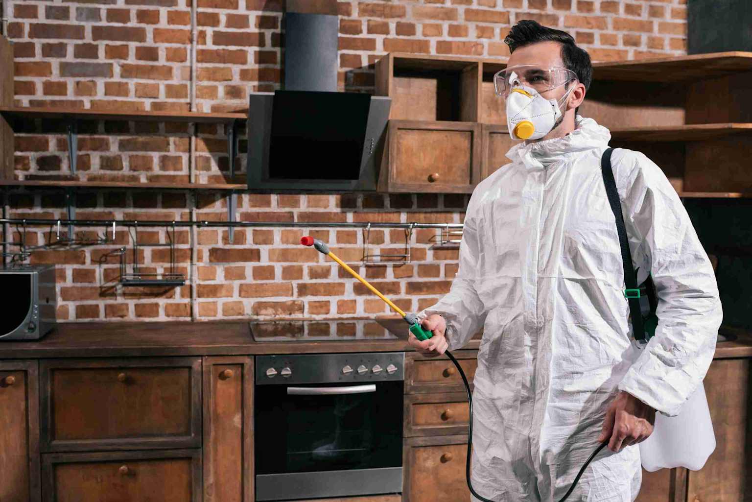 Nomore Pest technician treating home Toronto