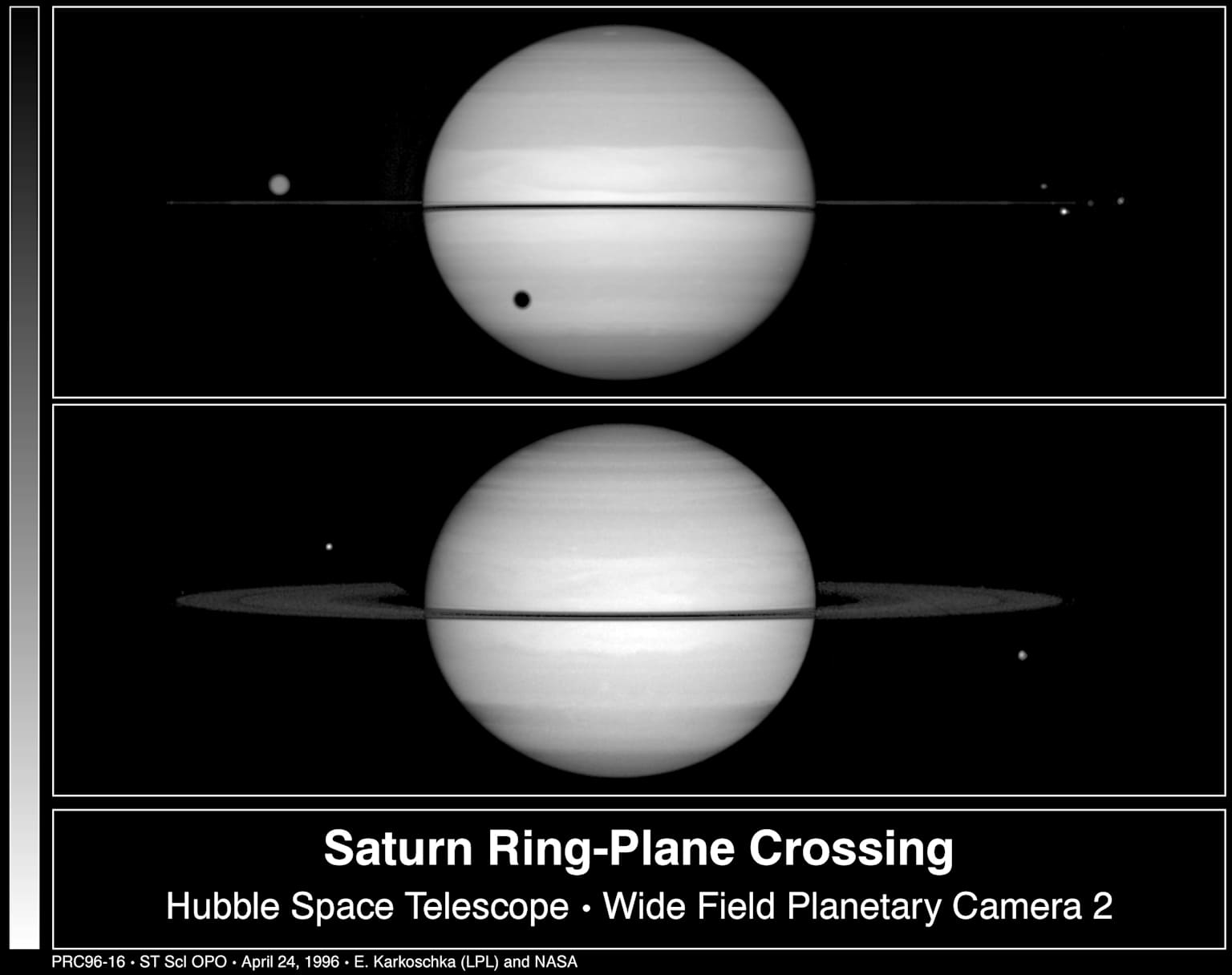 Saturn ring-plane crossing