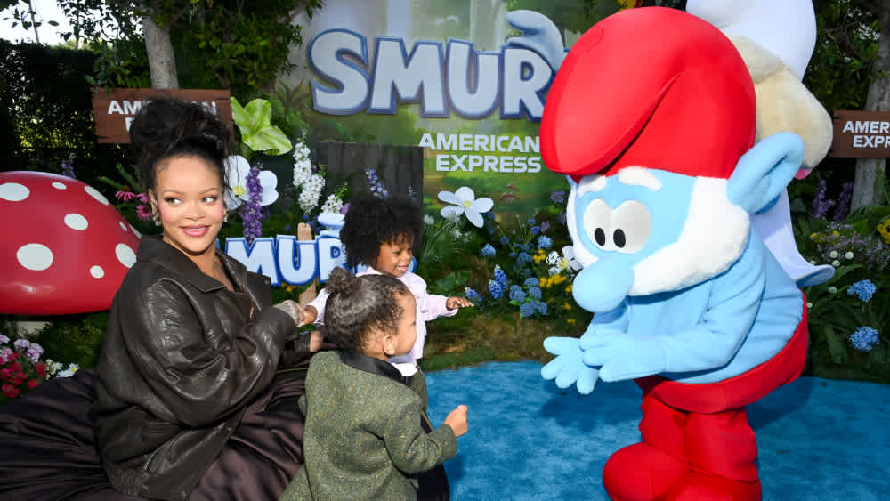 Rihanna sons Papa Smurf