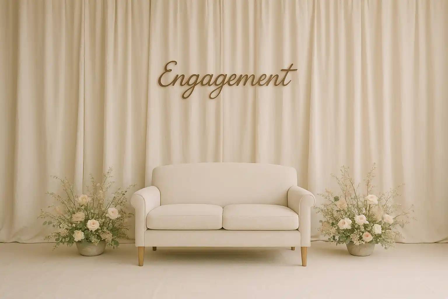 50+ Beautiful Simple Engagement Stage Decoration Ideas