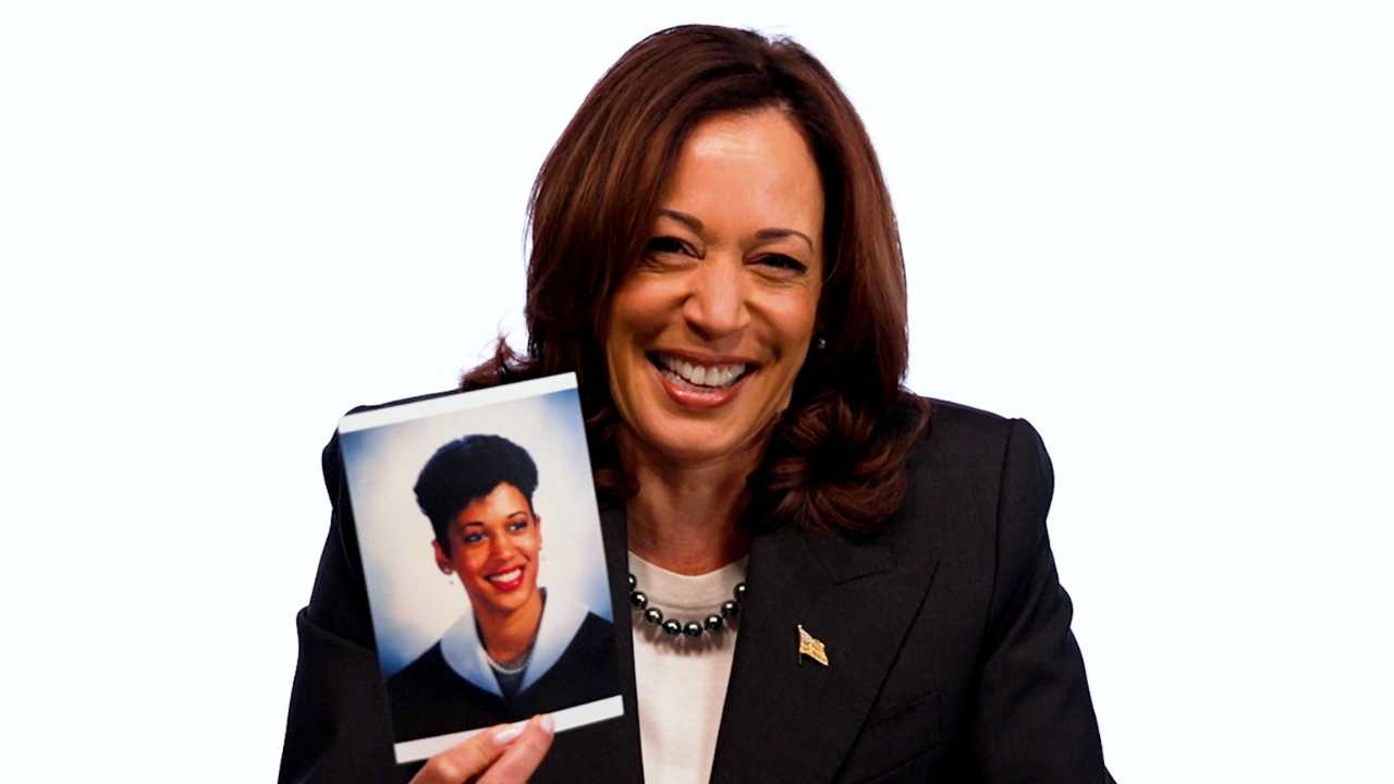 Kamala Harris with photo