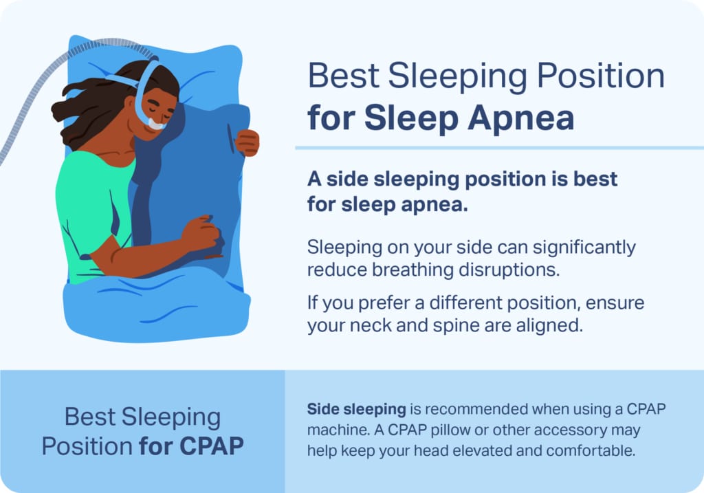 Best sleeping position for snoring — side sleeping with correct neck alignment