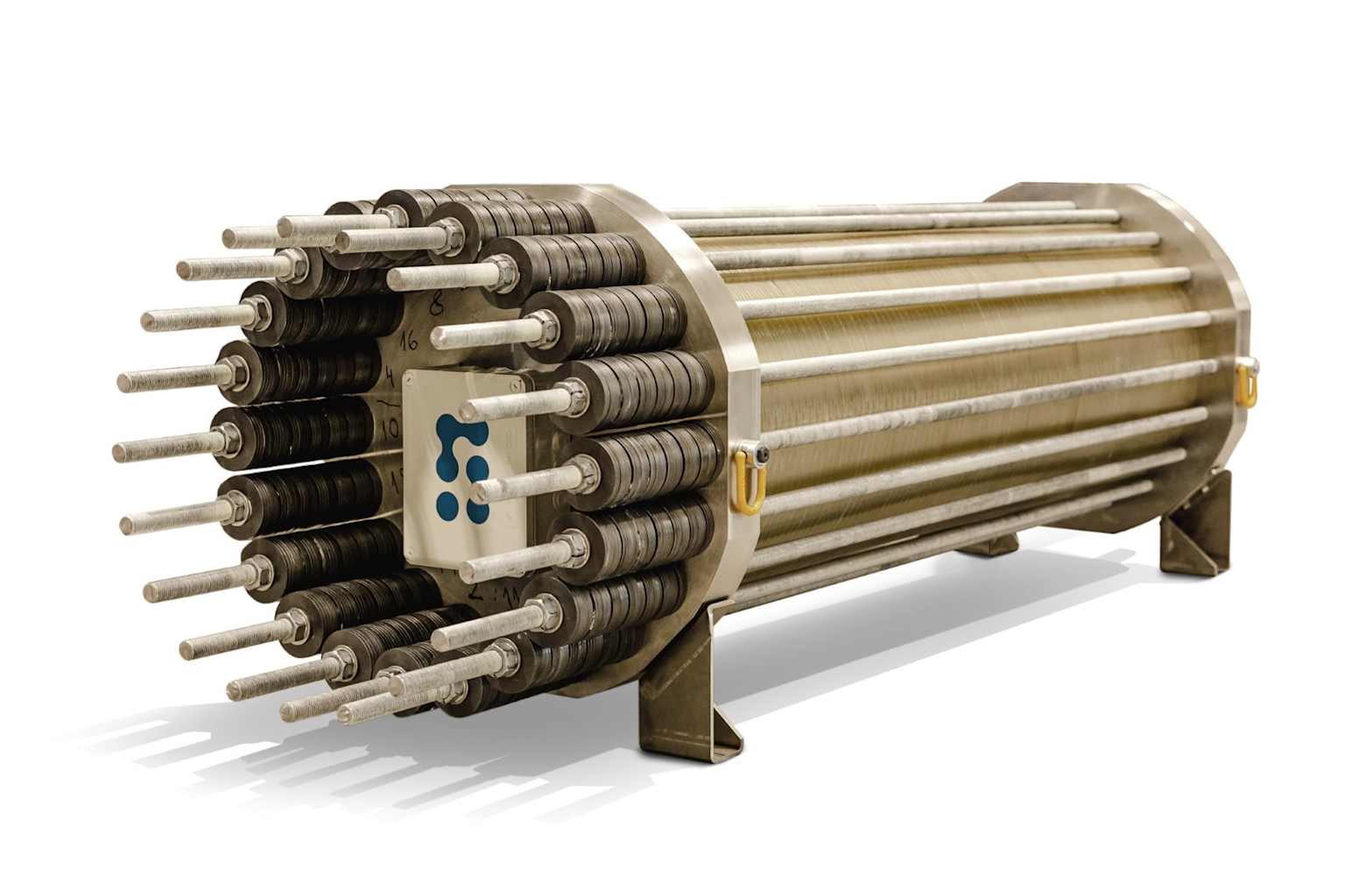Industrial hydrogen electrolyser stack