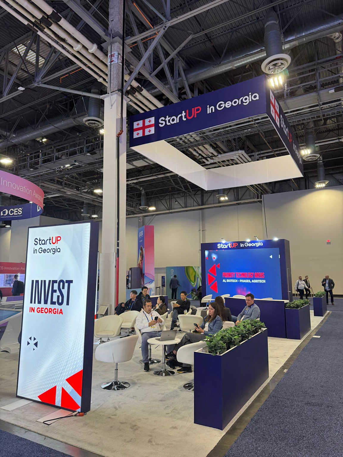 Georgia's startup ecosystem at CES technology exhibition — IT and innovation sector