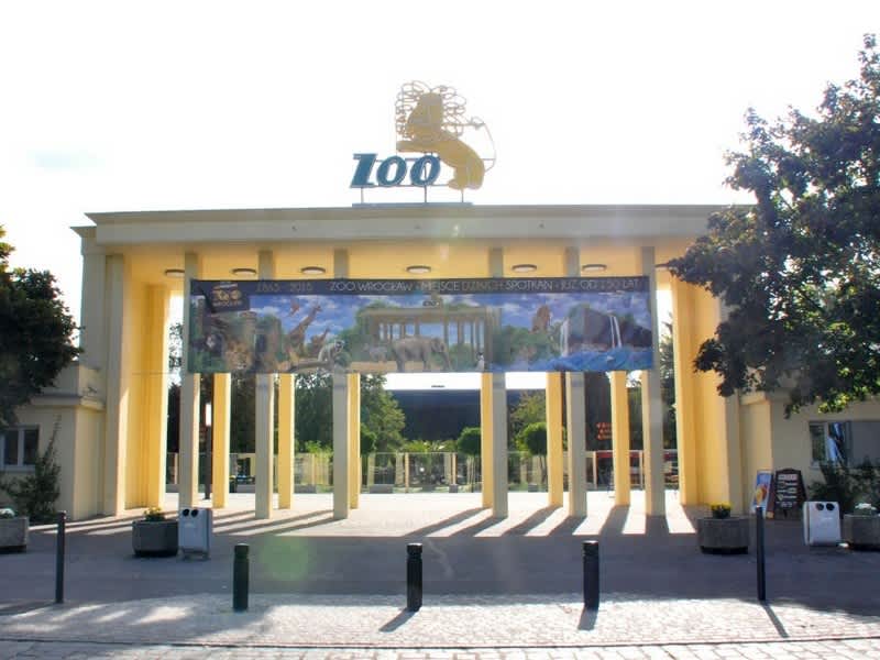 Вход в Вроцлавский зоопарк
