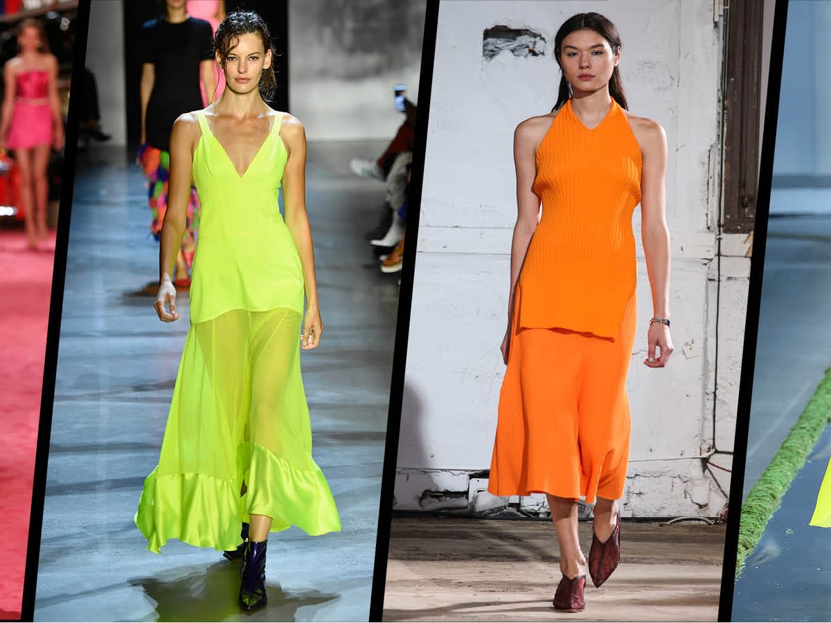 Neon runway accent trend