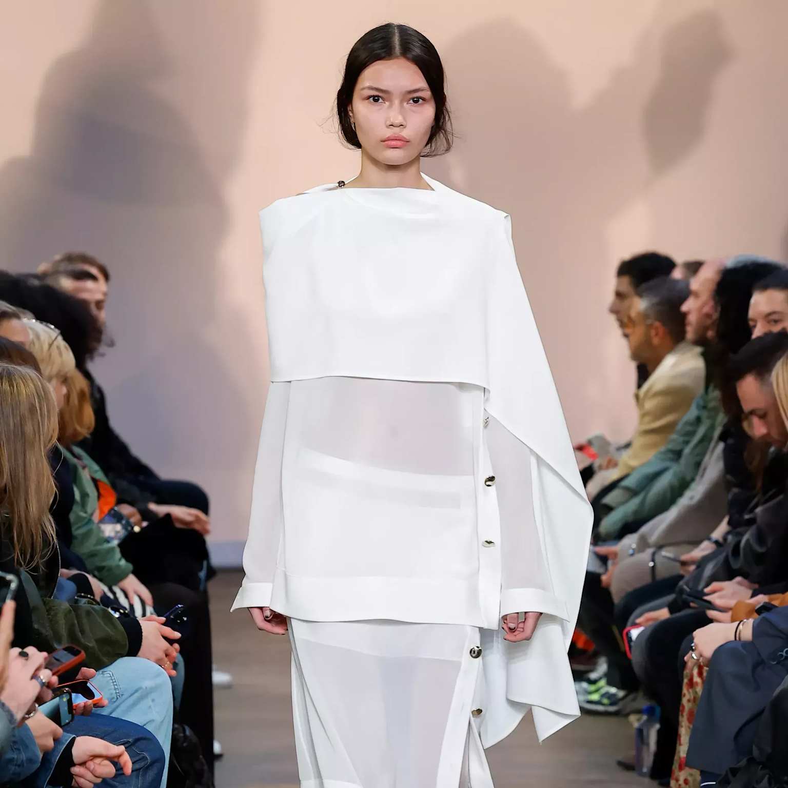 Sheer layering fashion week trend