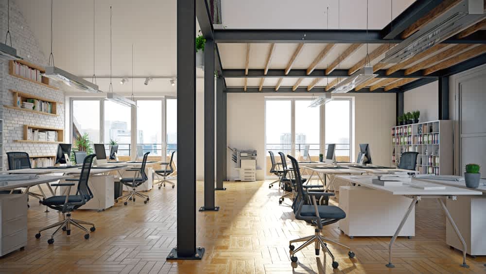 Intérieur moderne d'un espace de coworking