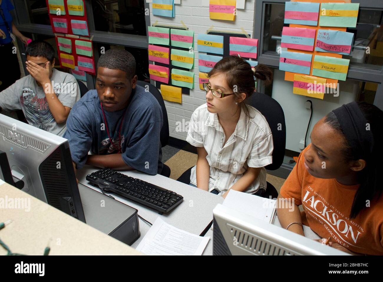 High school students using technology in class representing the speed gap