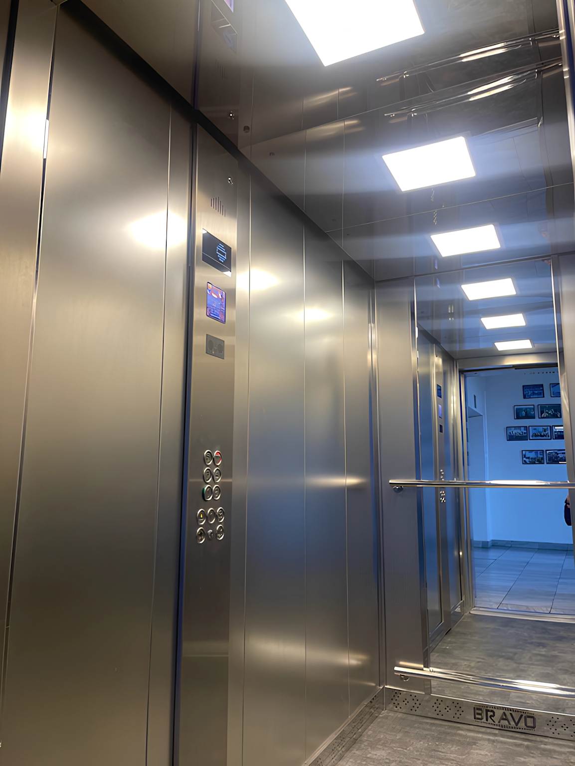 Hospital elevator interior