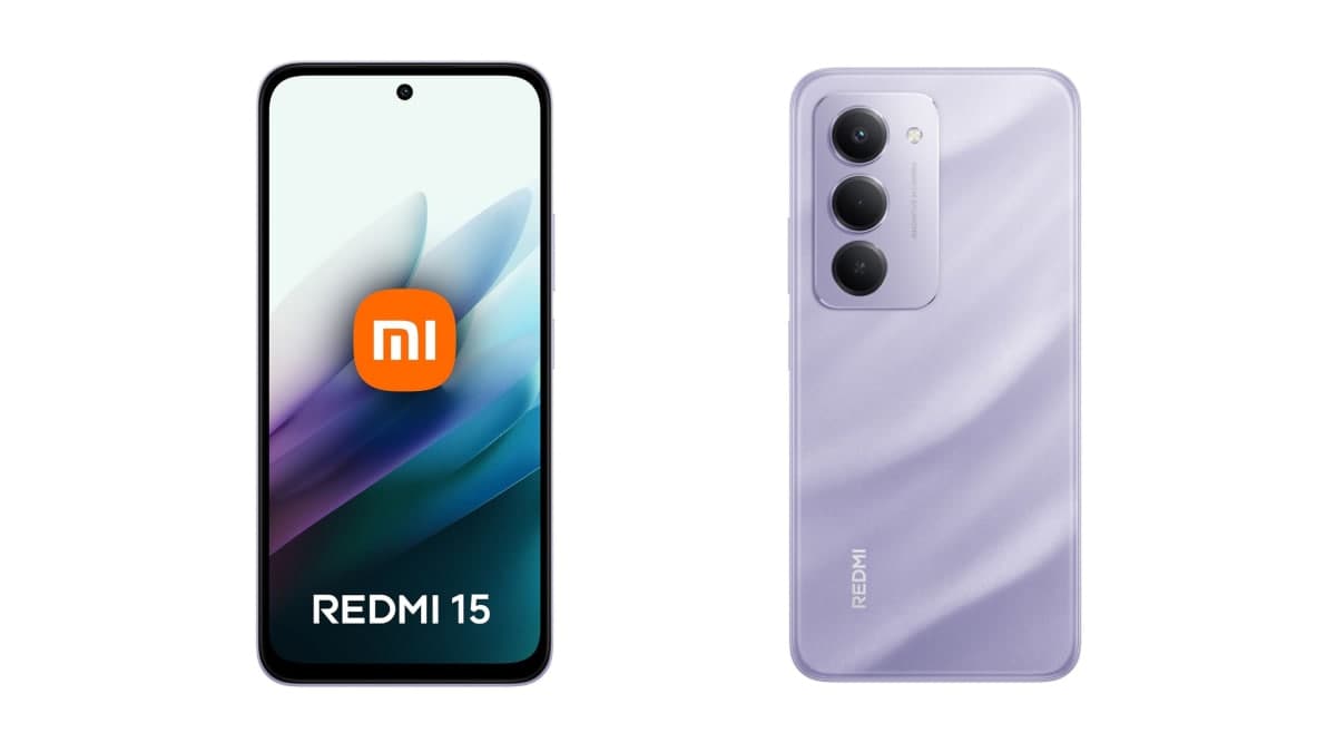 Redmi 15 5G front and back render