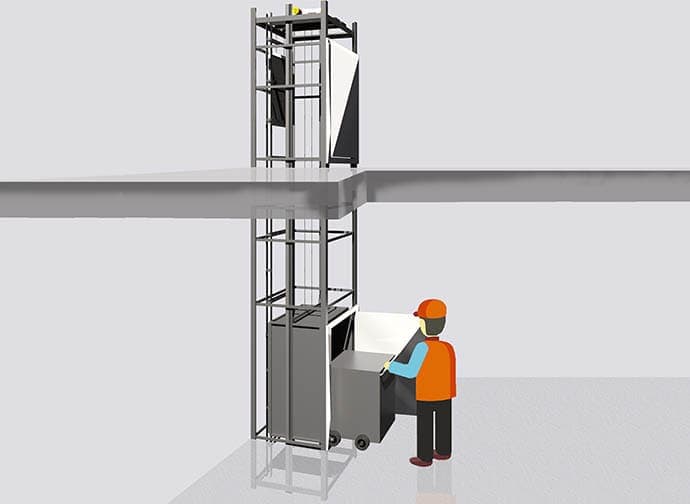 Dumbwaiter lift system