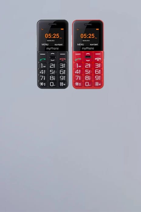 myPhone HALO Easy red front and back render