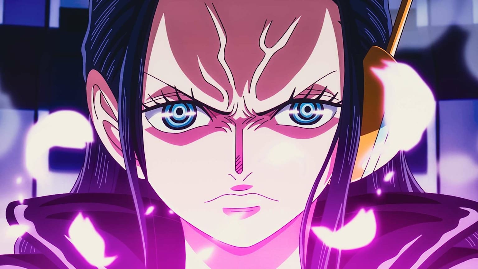 Nico Robin One Piece portrait regard intense - l'archéologue de l'équipage