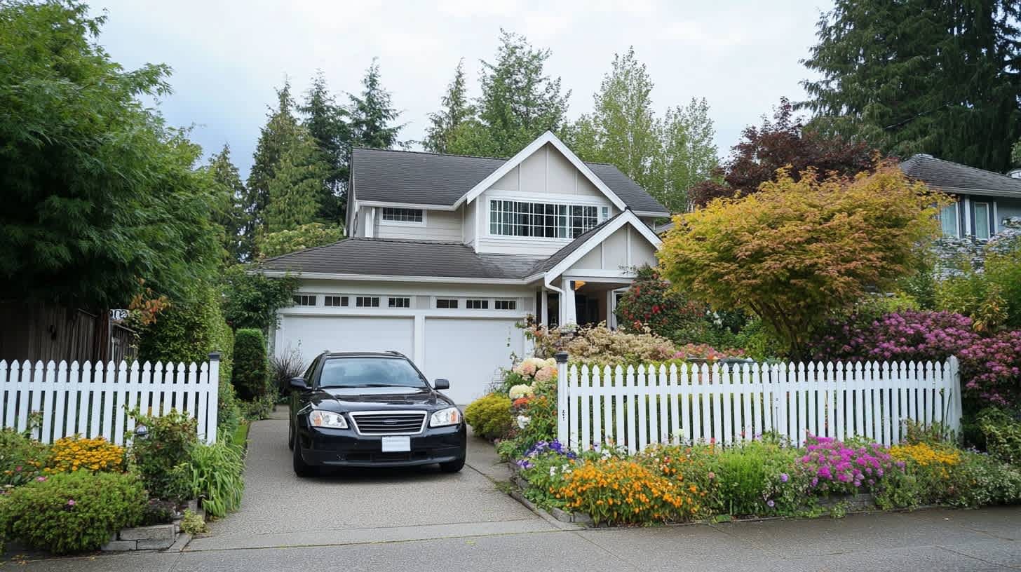 Suburban home exterior similar to homes in the greater Grand Rapids market