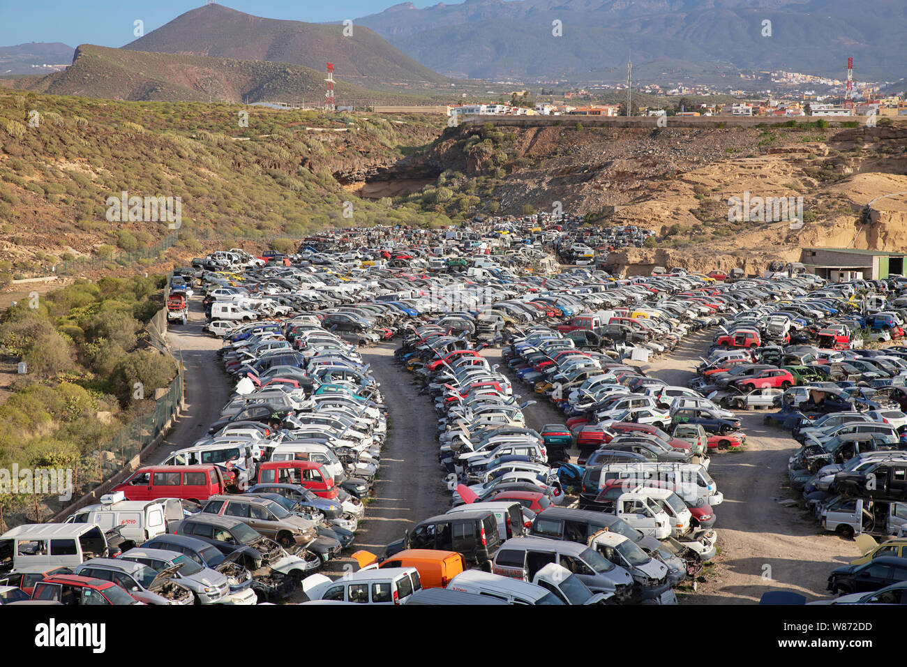 Scrap Car Yard Aerial