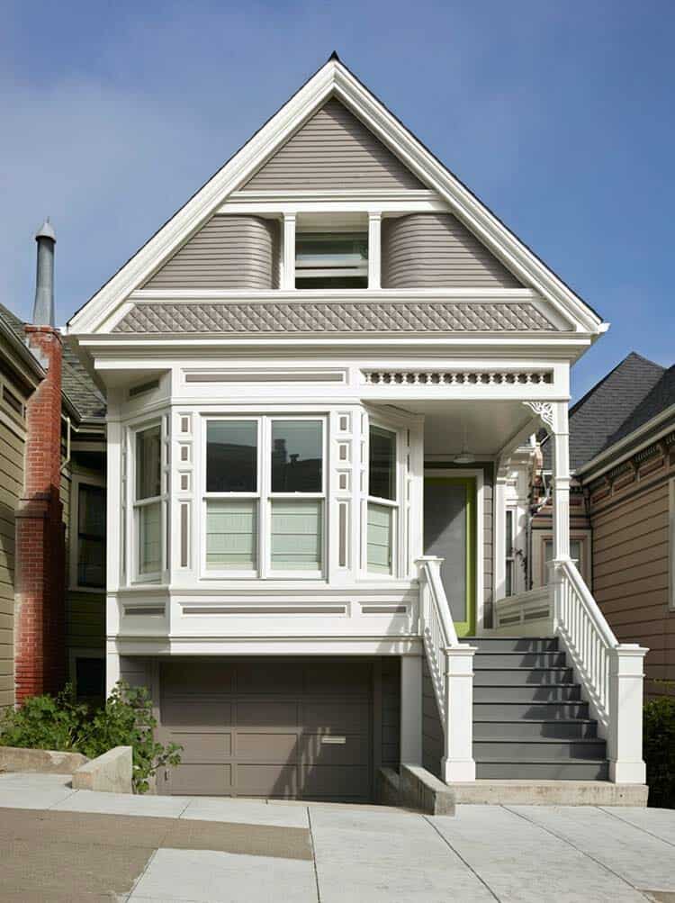 Two people reviewing a real estate contract in San Francisco