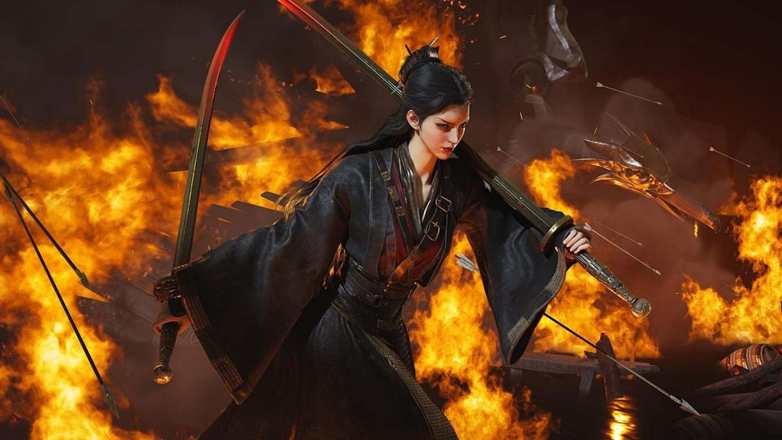 Dual Sword · Flames