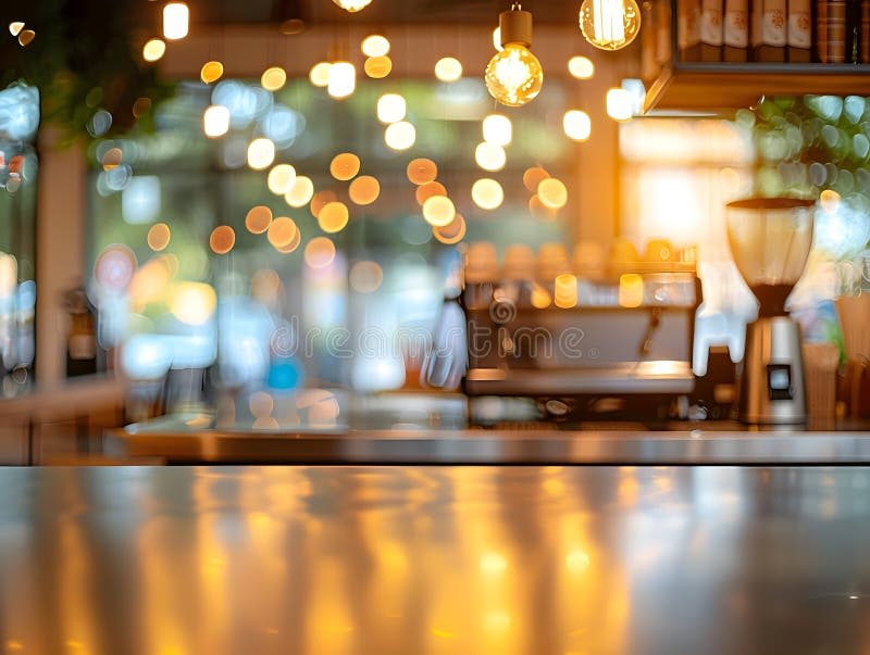 Cozy coffee shop interior