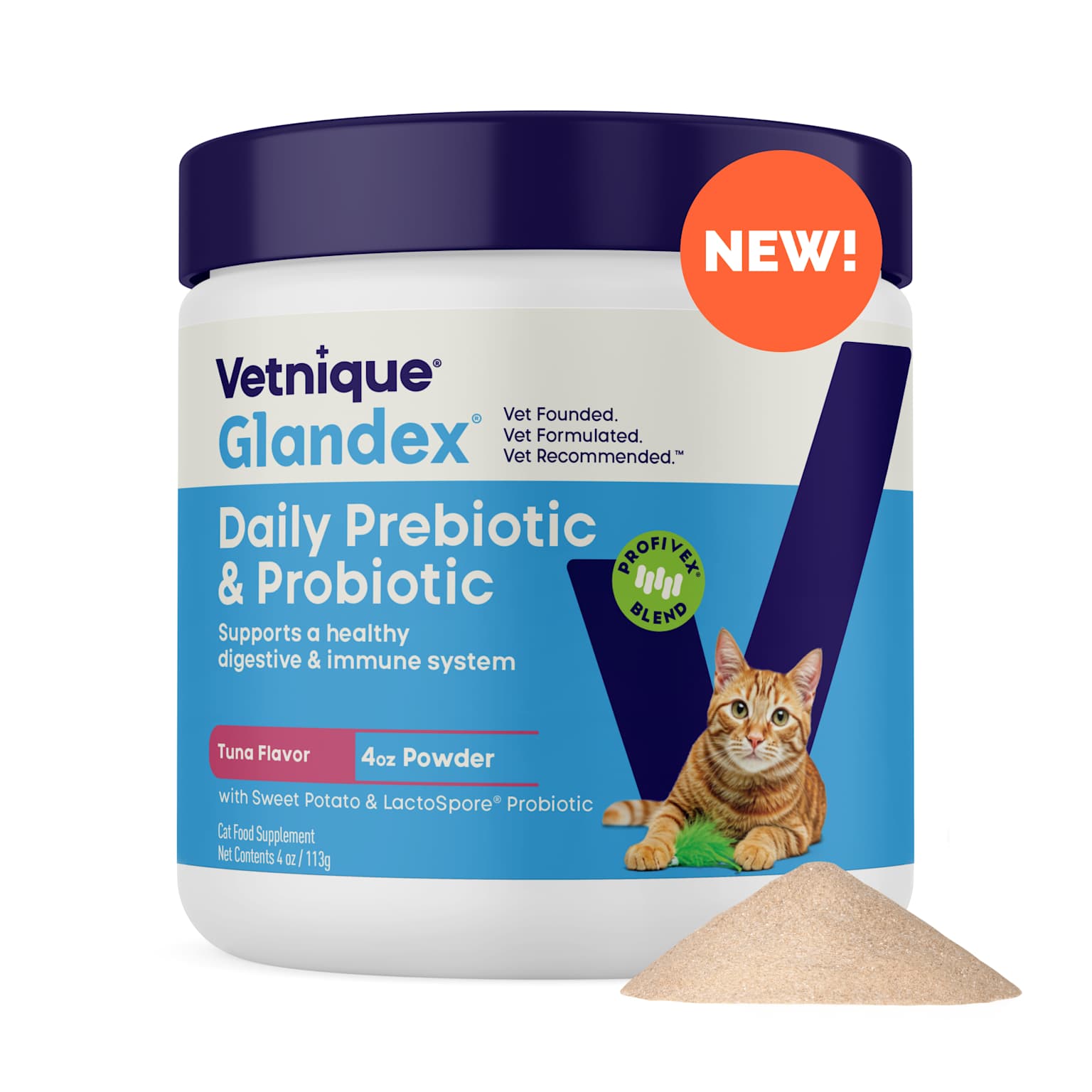 Organic probiotic powder for cats