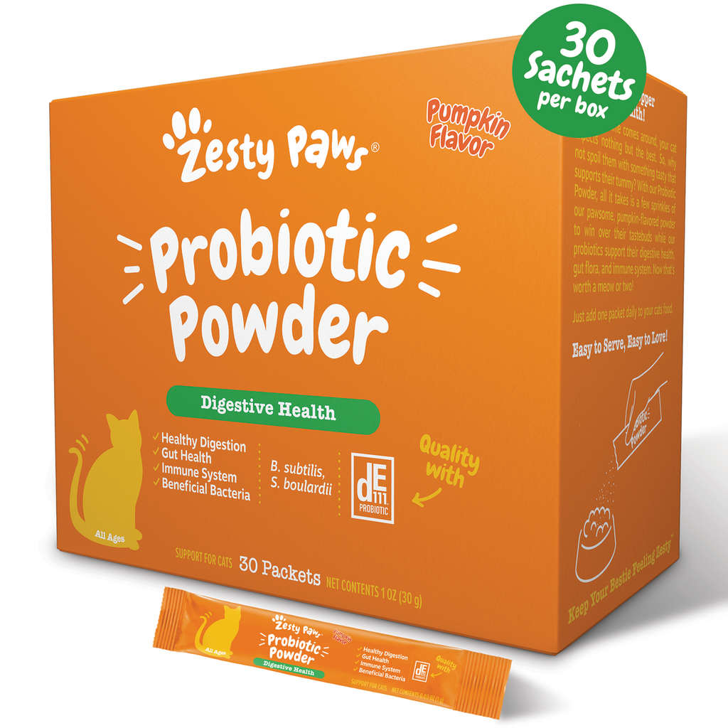 Cat probiotic powder sachets