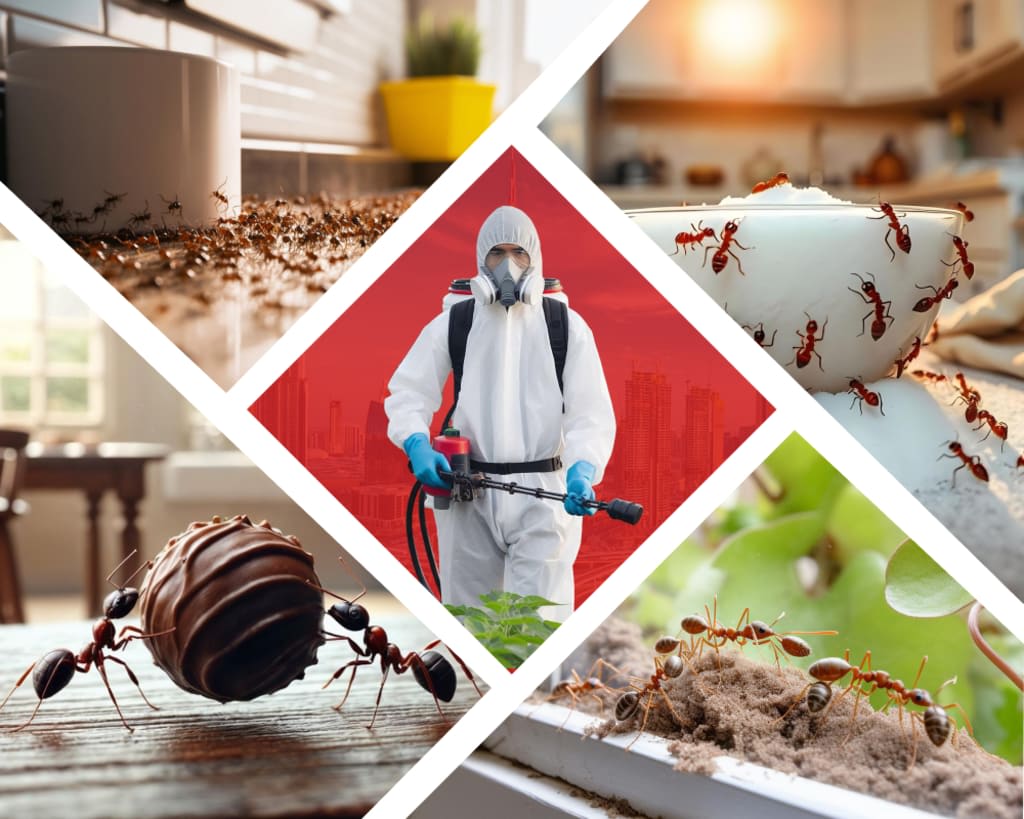 Ant infestation kitchen trail pest control Toronto Nomore Pest