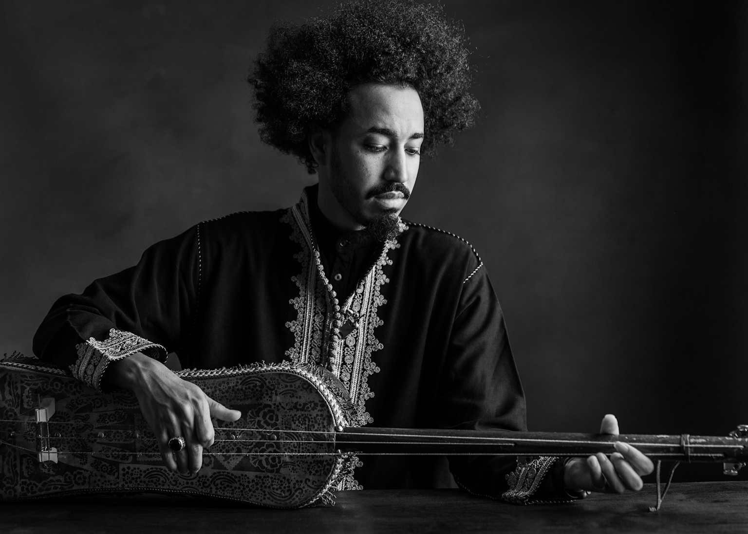 Samir LanGus — black and white portrait