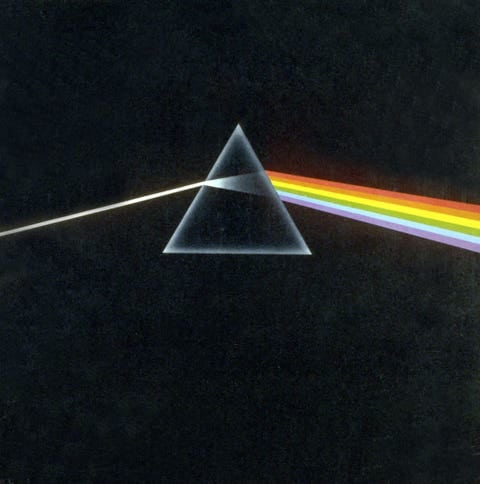 Pochette de The Dark Side of the Moon de Pink Floyd.