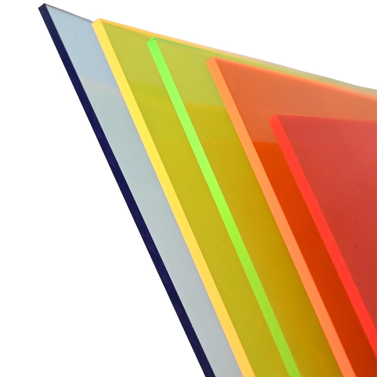 Acrylic glass and plexiglass for illuminated advertising
