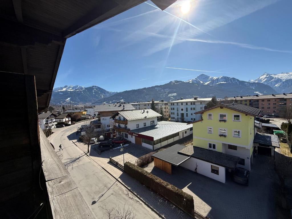 Guest room view of a peaceful mountain town