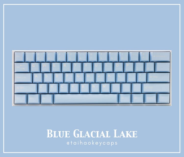 Tai-Hao ABS Cubic Profile 150鍵 冰湖 鍵帽