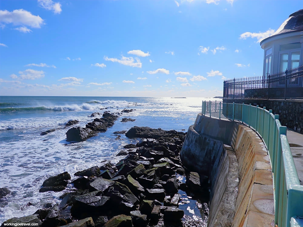Newport Rhode Island Cliff Walk ocean views