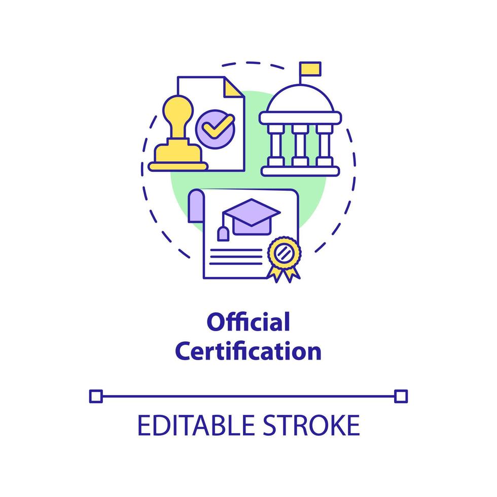 Abstract certification icon representing the proof gap