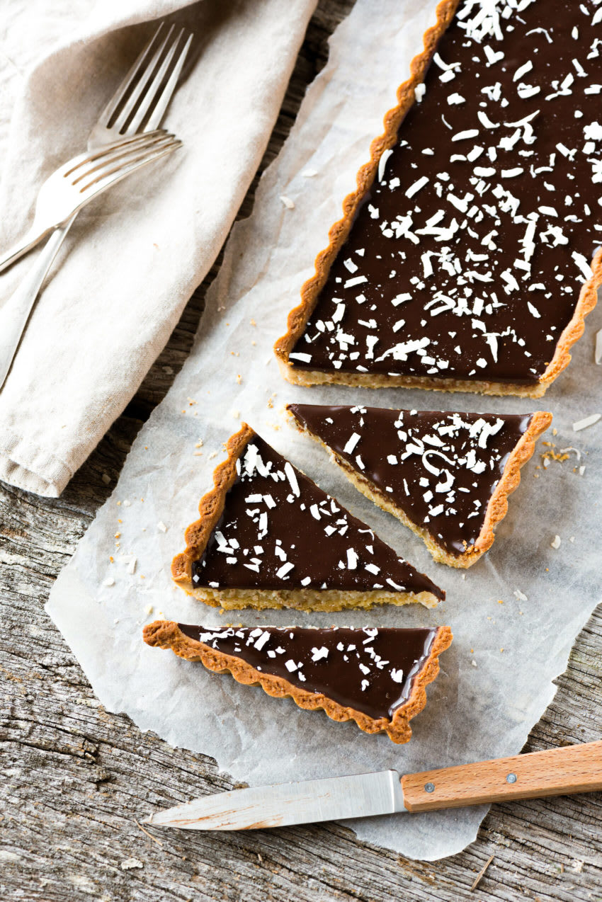 Tarte coco chocolat boule de glace