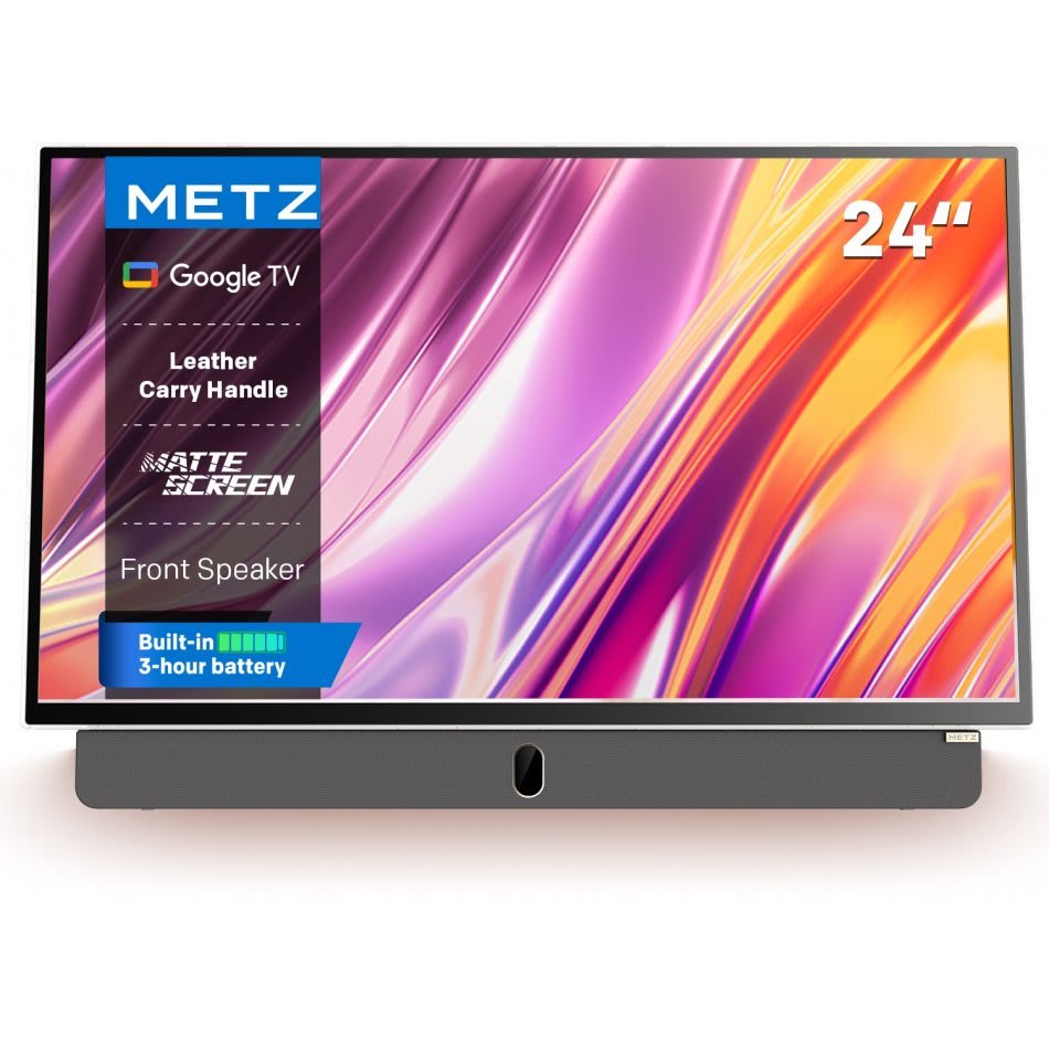 Metz 24MPE7000Z Televisor Portatil 24 Full HD Google TV Blanco