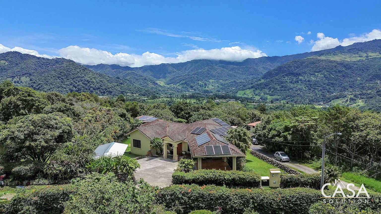 Boquete Panama mountain home for sale aerial view