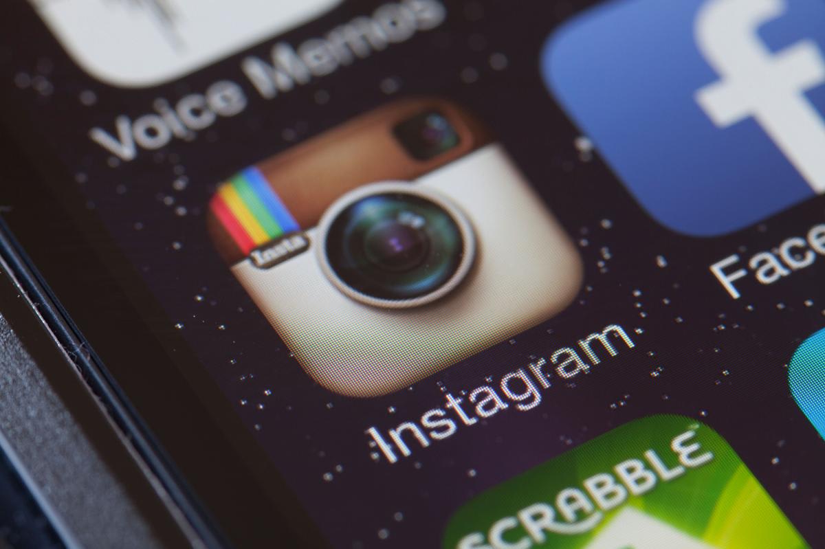 Aplicativo Instagram em tela de smartphone