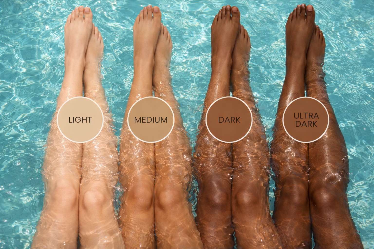 Spray tan before and after results at Victoria Beauty Salon, Victoria London