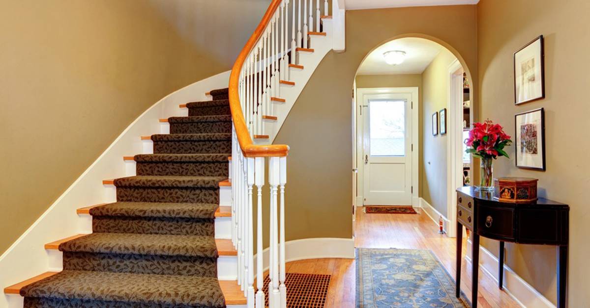 White staircase & hallway — Lewes