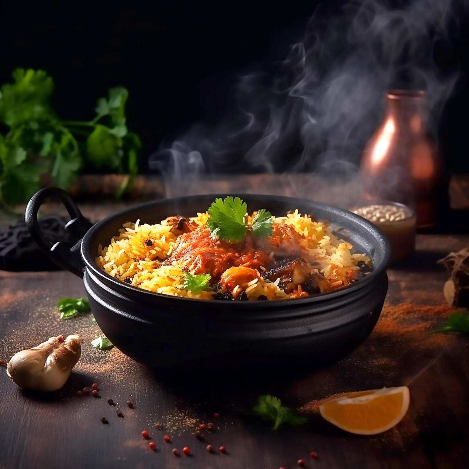 Royal Hyderabadi Dum Biryani — the signature dish
