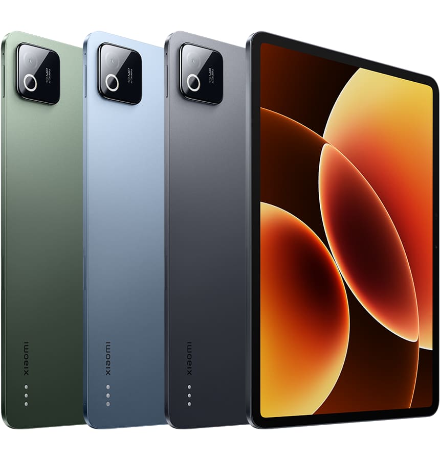 Xiaomi Pad 8 – négy színváltozat: zöld, kék, szürke és fekete